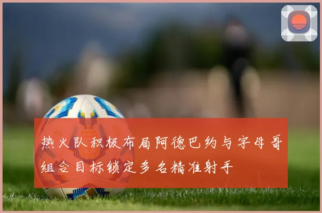 热火队积极布局阿德巴约与字母哥组合目标锁定多名精准射手